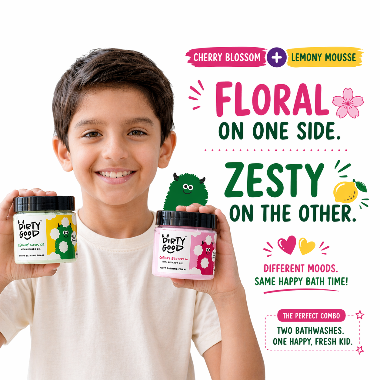 B1G1 Combo - Cherry Blossom + Lemony Mousse Bath Wash