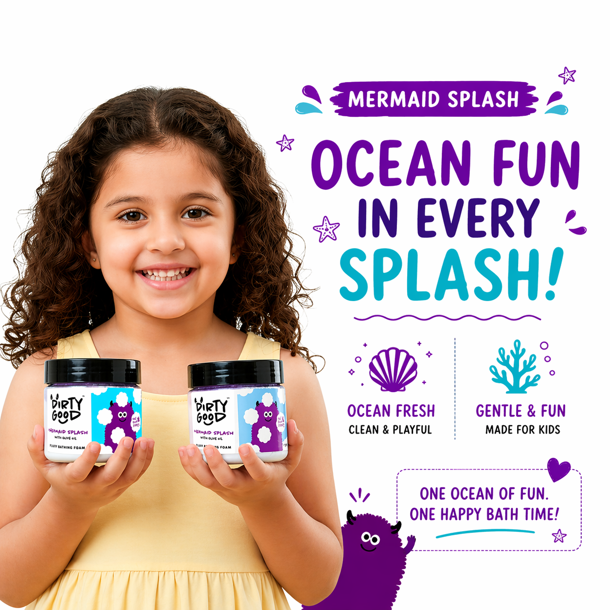 B1G1 Combo - Mermaid Splash x2 Bath Wash