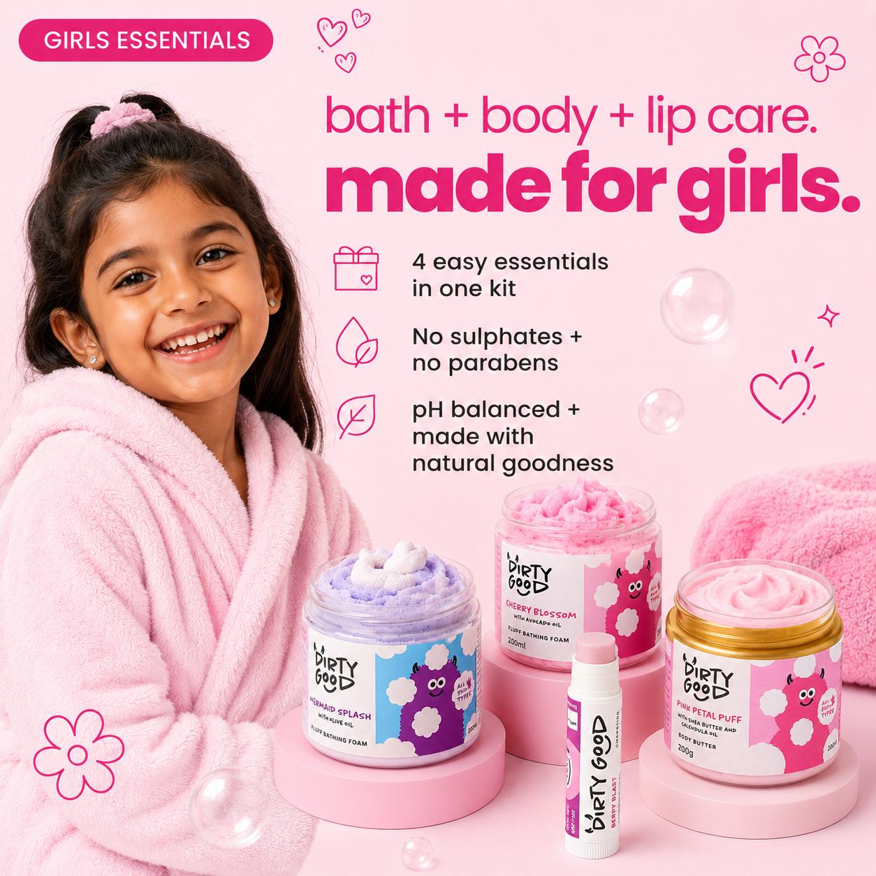 Girls Essential 4-in-1 Kit