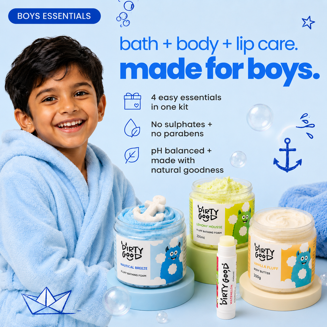 Boys Essential 4-in-1 Kit