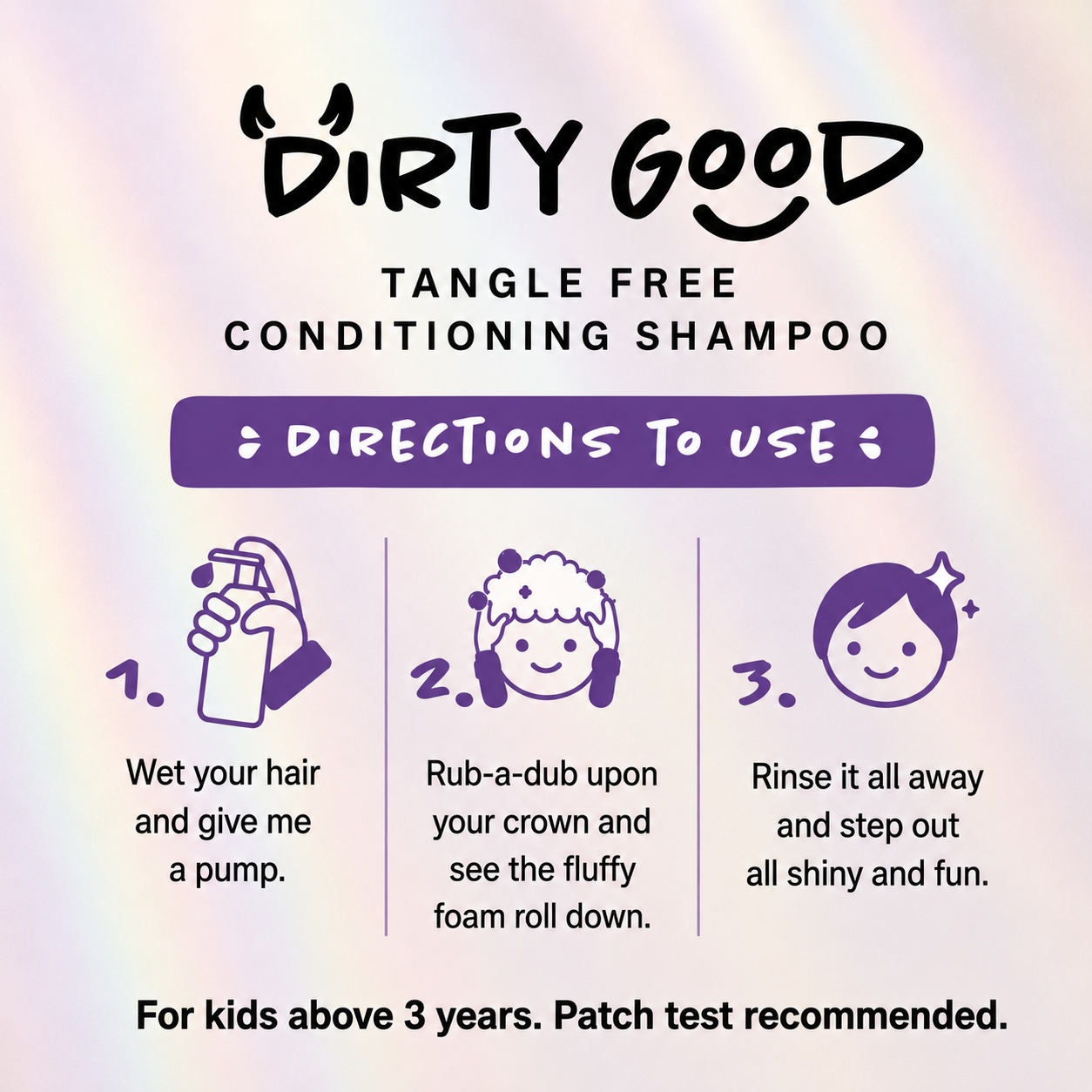 Tangle Free Conditioning Shampoo | Detangling Hair Wash for Kids