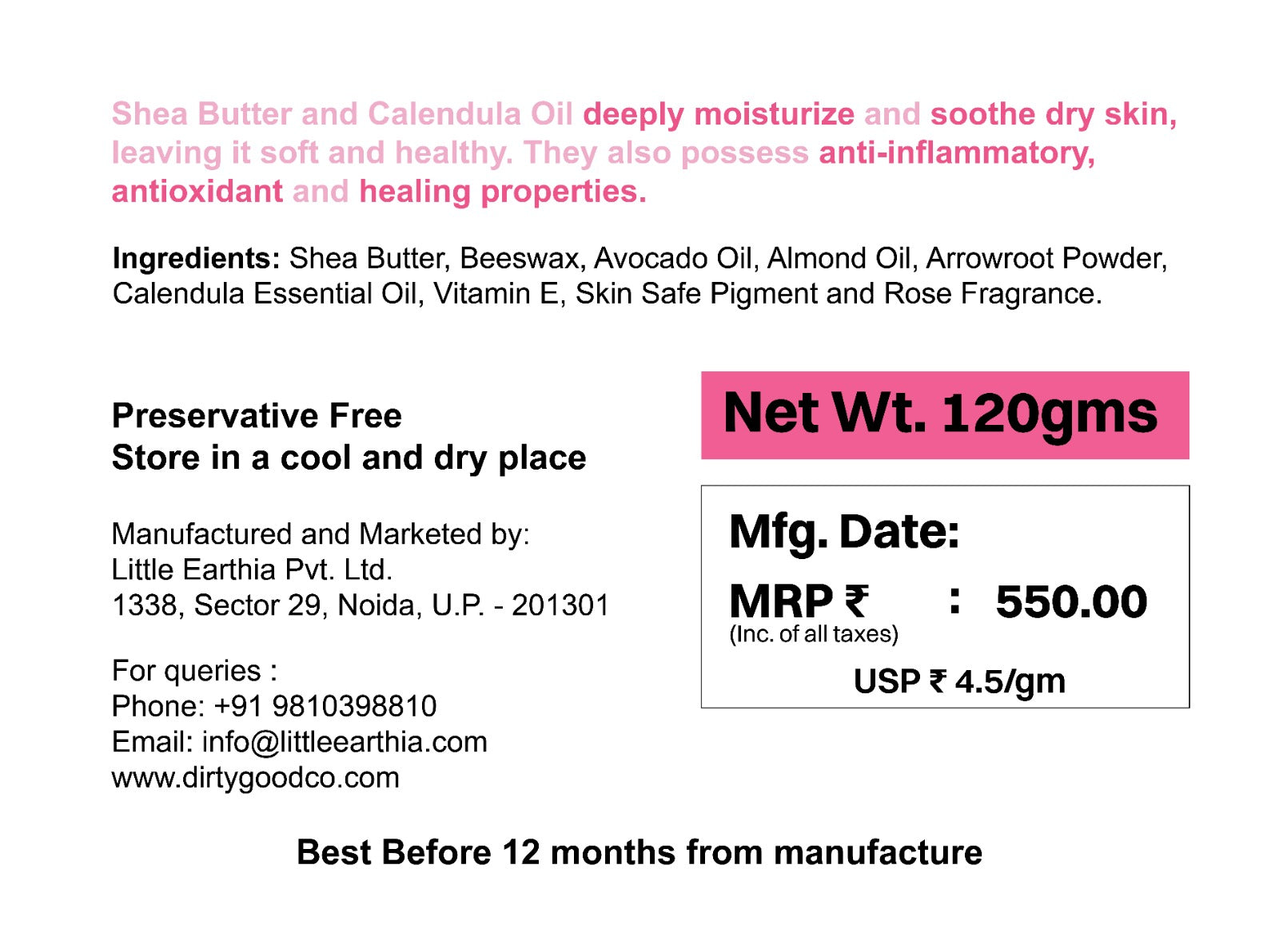 Pink Petal Kids Body Butter