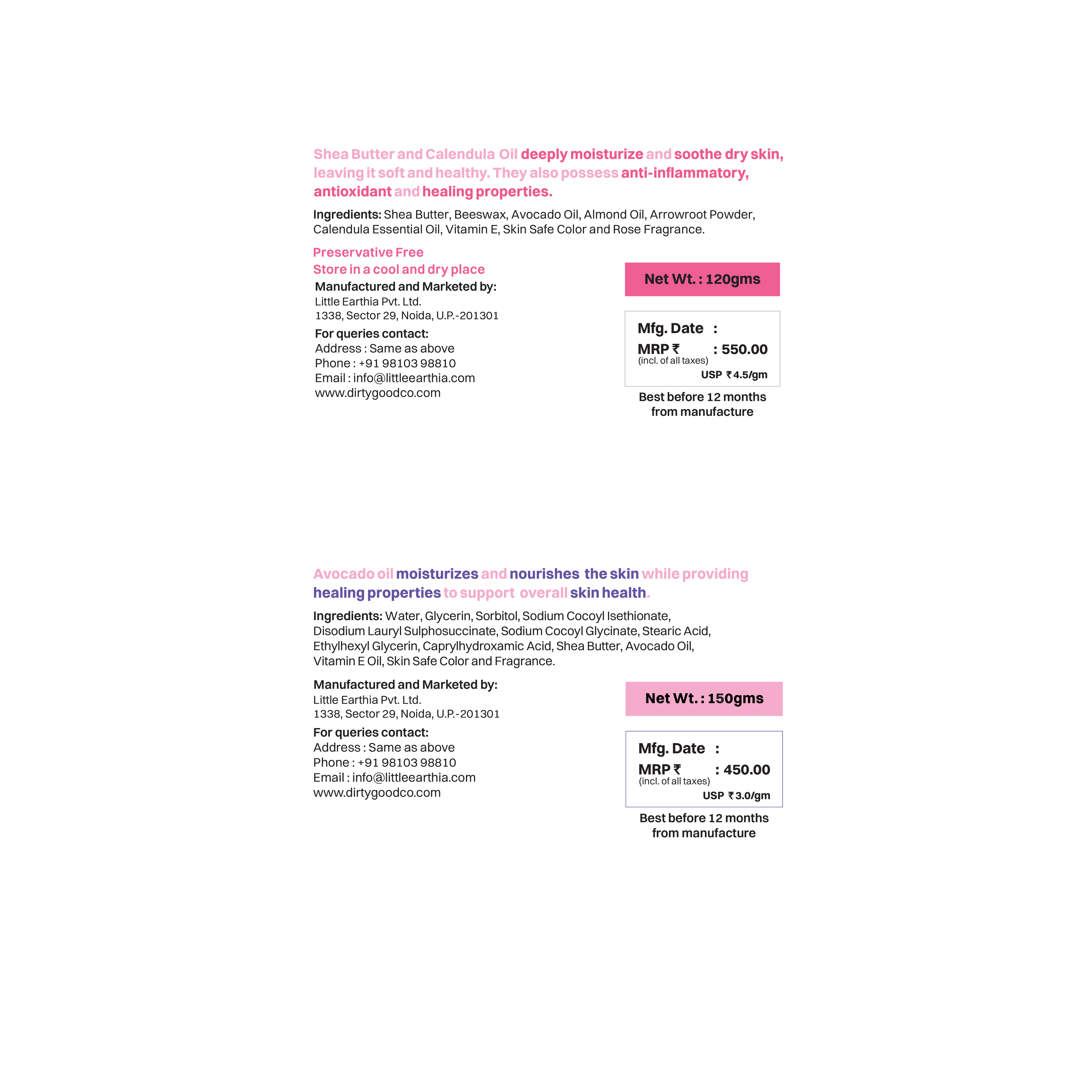 B1G1 Combo - Pink Petal Body Butter + Cotton Candy Bath Wash