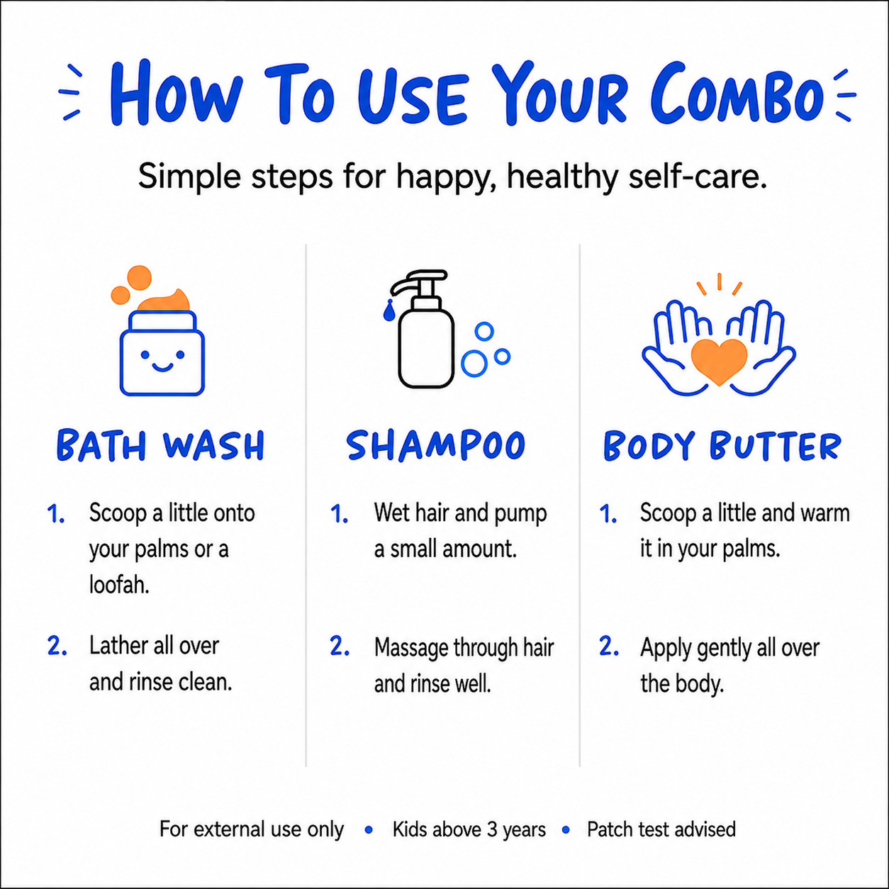 Adventure Care Trio | Kids Bath Wash, Body Butter & Shampoo Set